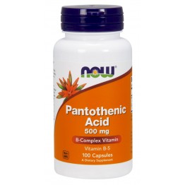 Pantothenic Acid 500 mg 100 caps / Пантотеновая кислота (витамин B5)