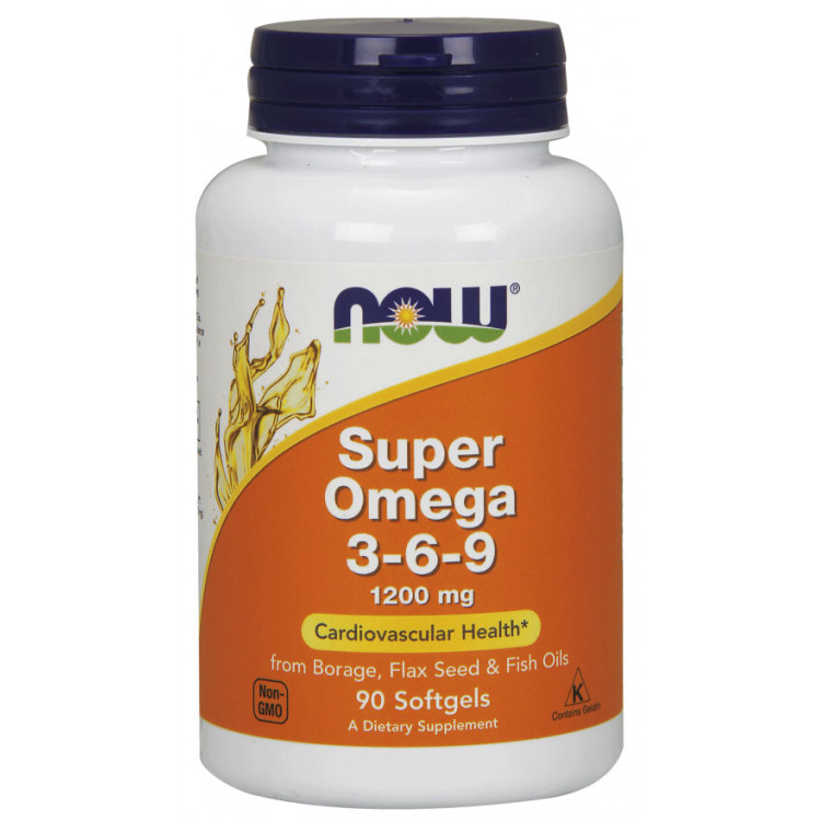 Super Omega 3-6-9 1200 mg 90 softgels / Омега 3-6-9