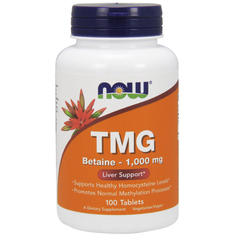 TMG Trimethylglycine 1000 mg 100 tab /Триметил-глицин (ТМГ)