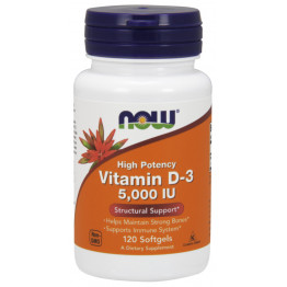 Vitamin D-3 5000 IU 120 softgels / Витамин Д-3