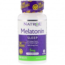 Melatonin Time Release 5 mg 100 tab / Мелатонин