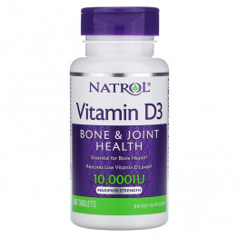 Natrol Витамин D3 10000 МЕ 60 таблеток