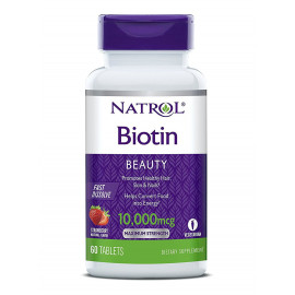 Biotin Fast Dissolve Stawberry 10000 mcg 60 tab / Биотин