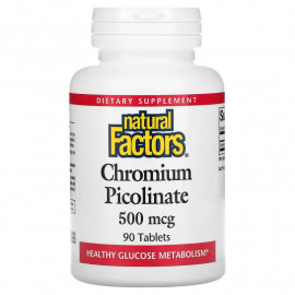 Natural Factors Пиколинат хрома 500 мкг 90 таблеток