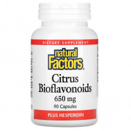 Natural Factors Цитрусовые биофлавоноиды плюс гесперидин 650 мг 90 капсул