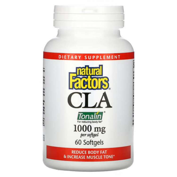 Natural Factors CLA 1000 мг 60 мягких таблеток