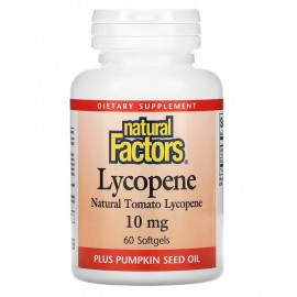 Natural Factors Ликопин 10 мг 60 мягких таблеток