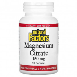 Natural Factors Цитрат магния 150 мг 90 капсул