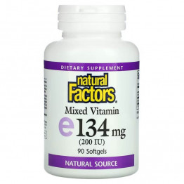 Natural Factors Смешанный витамин Е 134 мг (200 МЕ) 90 мягких таблеток