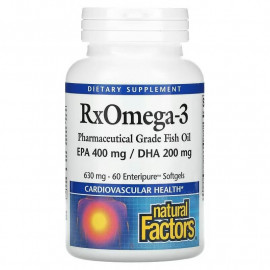 Natural Factors RxOmega-3 630 мг 60 мягких капсул