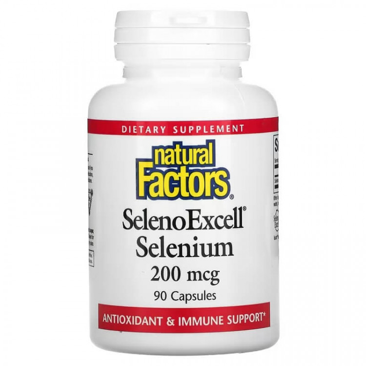 Natural Factors SelenoExcell селен 200 мкг 90 капсул