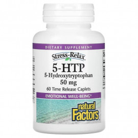 Natural Factors Stress-Relax 5-HTP 50 мг 60 капсул замедленного высвобождения