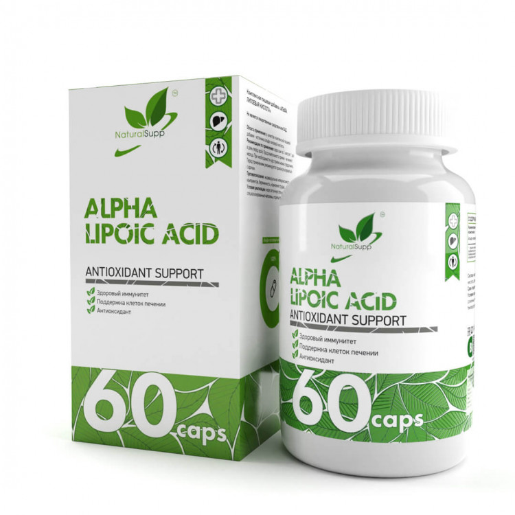 NaturalSupp Alpha lipoic acid / Альфа липоевая кислота 60 капсул