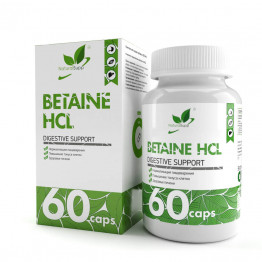 NaturalSupp Betaine HCL / Бетаина Гидрохлорид 60 капсул
