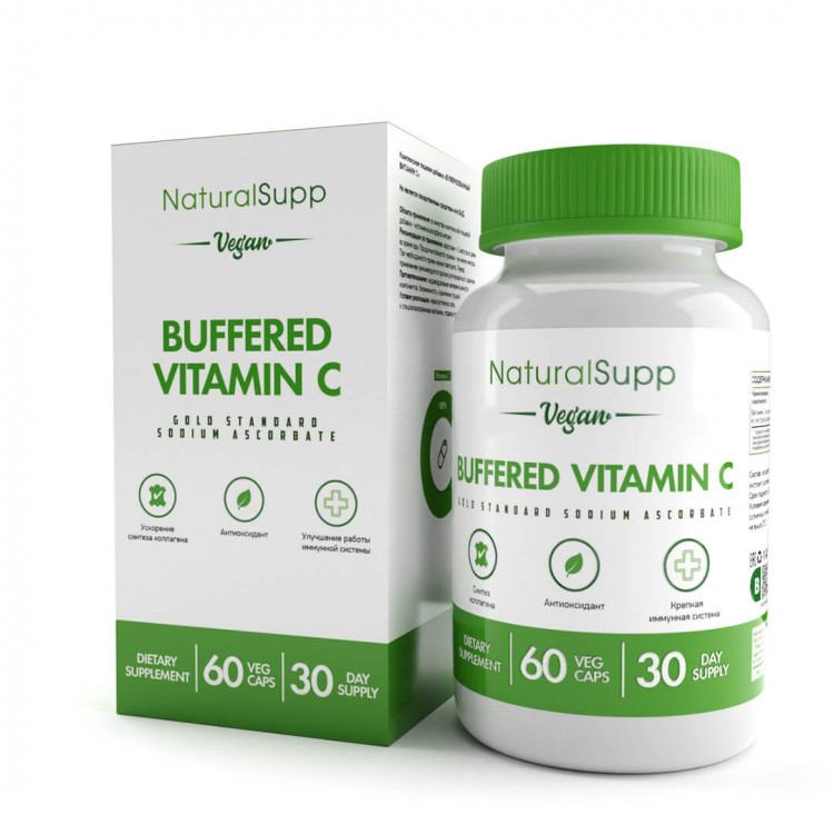 NaturalSupp Vitamin C "veg" / Буферизированный Витамин С 60 капсул