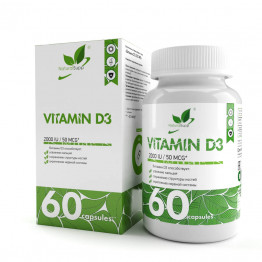 NaturalSupp Vitamin D3 2000 IU / Витамин D3 2000 МЕ 60 капсул  title=