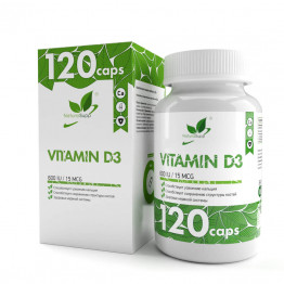 NaturalSupp Vitamin D3 600 IU / Витамин Д3 600 МЕ 120 капсул  title=