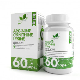 NaturalSupp Arginine Ornithine Lysine / Аргинин Орнитин Лизин 60 капсул