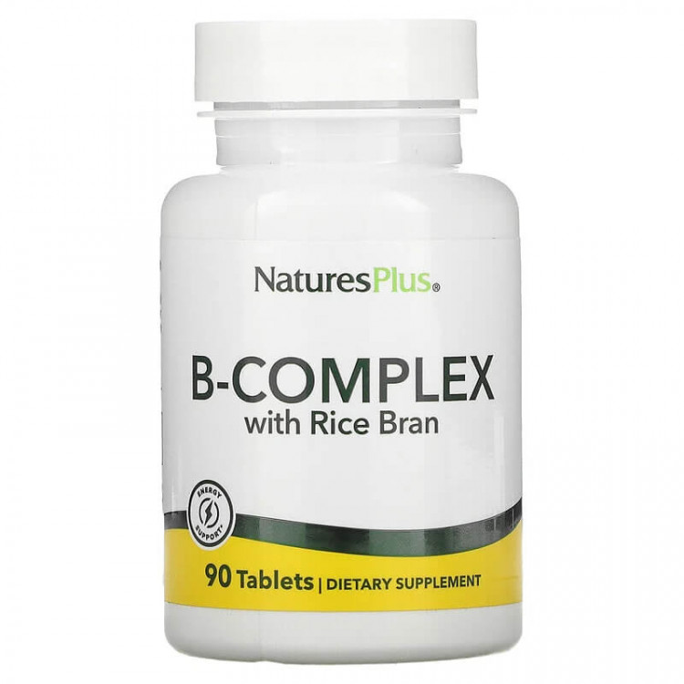 B-Complex / Комплекс витаминов группы B с рисовыми отрубями 90 таблеток