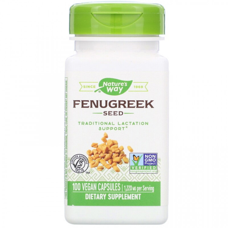 Nature's Way Fenugreek Seed / Пажитник 1220 мг 100 капсул