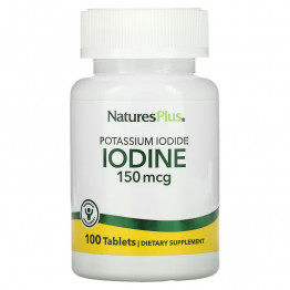 Nature's Plus Potassium Iodide / Йодид калия 150 мкг 100 таблеток