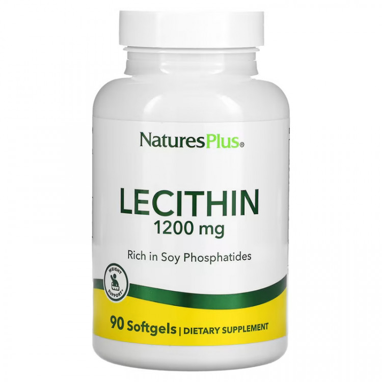 Nature's Plus Lecithin / Лецитин 1200 мг 90 мягких таблеток