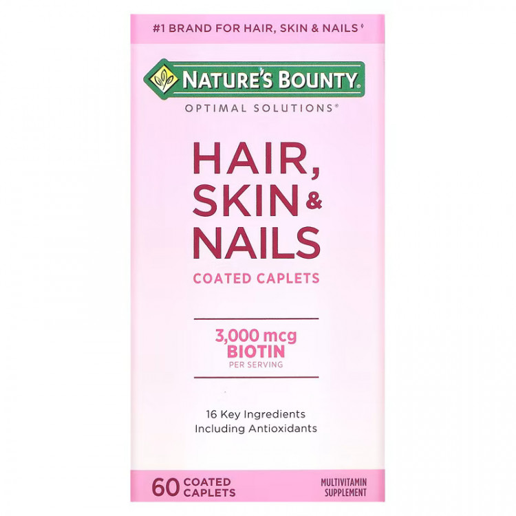 Nature's Bounty Hair, Skin & Nails 60 капсул / Кожа Волосы Ногти 