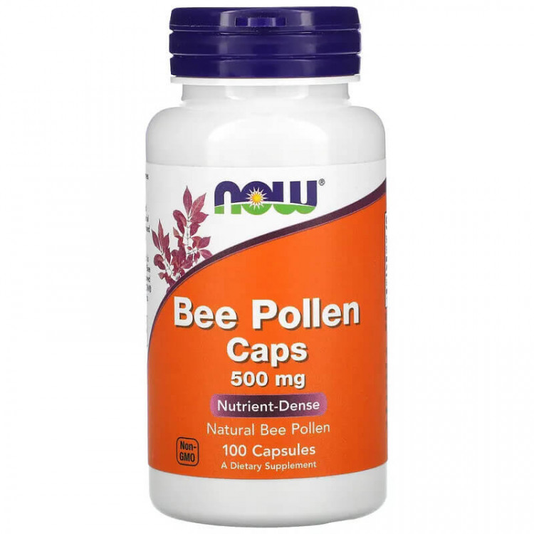 NOW Foods Пчелиная пыльца в капсулах 500 мг 100 капсул