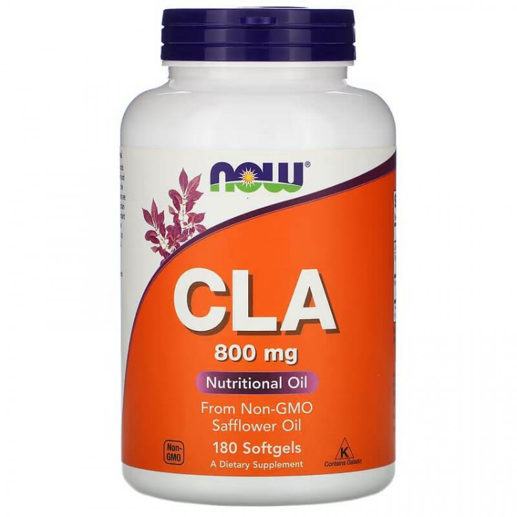NOW Foods CLA 800 мг 180 мягких таблеток