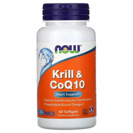 NOW Foods Криль и CoQ10 60 мягких таблеток
