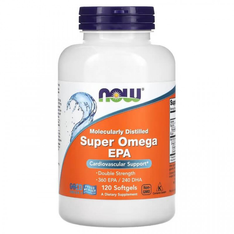NOW Foods Super Omega EPA 120 мягких таблеток