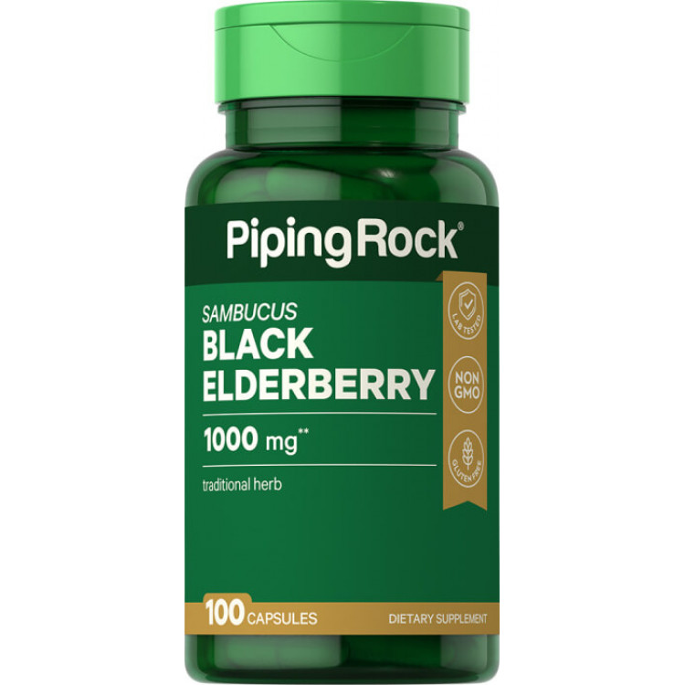 Pipingrock Самбук Черная Бузина, 100 капсул