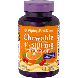 Pipingrock Chewable Vitamin C 500 mg / Витамин С 90 жевательных таблеток