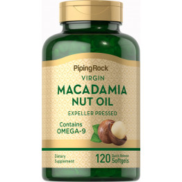 PipingRock Virgin Macadamia Nut Oil 120 Softgels / Масло ореха макадамии