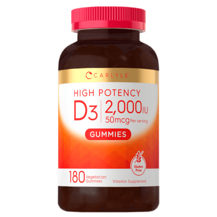 Carlyle Vitamin D3 Gummies 2000 IU (50 mcg) 180 жевательных таблеток