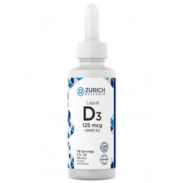 Zurich Research Vitamin D3 Drops 5000 IU 2 Oz / Витамин Д жидкий 