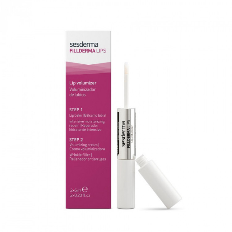 FILLDERMA Lips Volumizer – Система для увеличения объема губ (бальзам 6 мл + крем-активатор 6 мл)