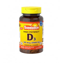 Sundance Vitamin D3 2000 IU (50 мкг) 200 softgels / Витамин Д