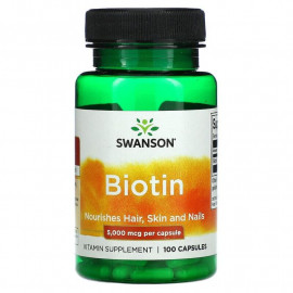 Swanson Biotin 5000 мкг 100 капсул / Биотин