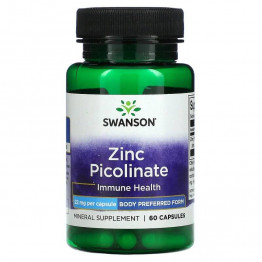 Swanson Пиколинат цинка 22 мг, 60 капсул