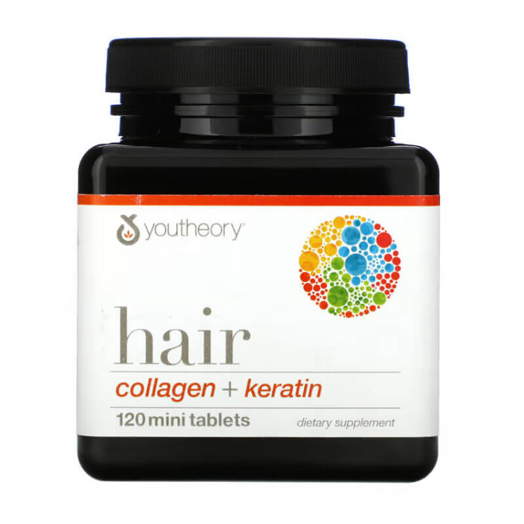 Youtheory Collagen + Keratin 120 Mini Tablets