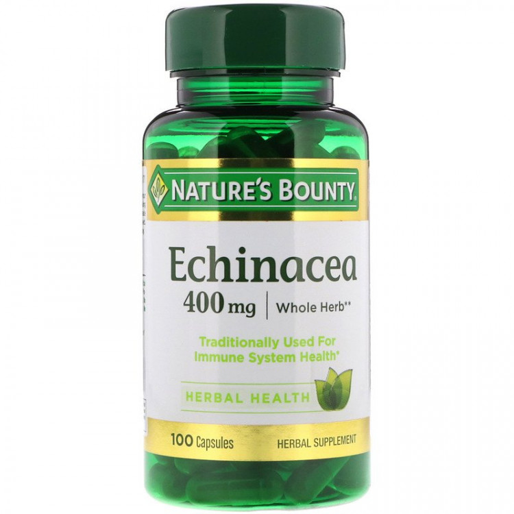 Nature's Bounty Echinacea, 400 мг, 100 капсул / Эхинацея