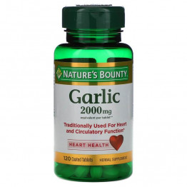 Nature's Bounty Garlic 2000 мг, 120 таблеток / Чеснок