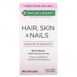 Nature's Bounty Hair, Skin & Nails 60 капсул / Кожа Волосы Ногти 