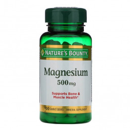 Nature's Bounty Магний 500 мг, 100 таблеток