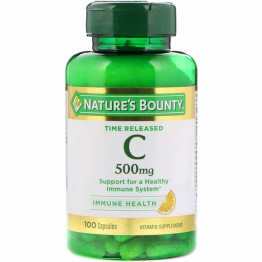 Nature's Bounty Vitamin C Time Released 500 mg, 100 Capsules / Витамин С